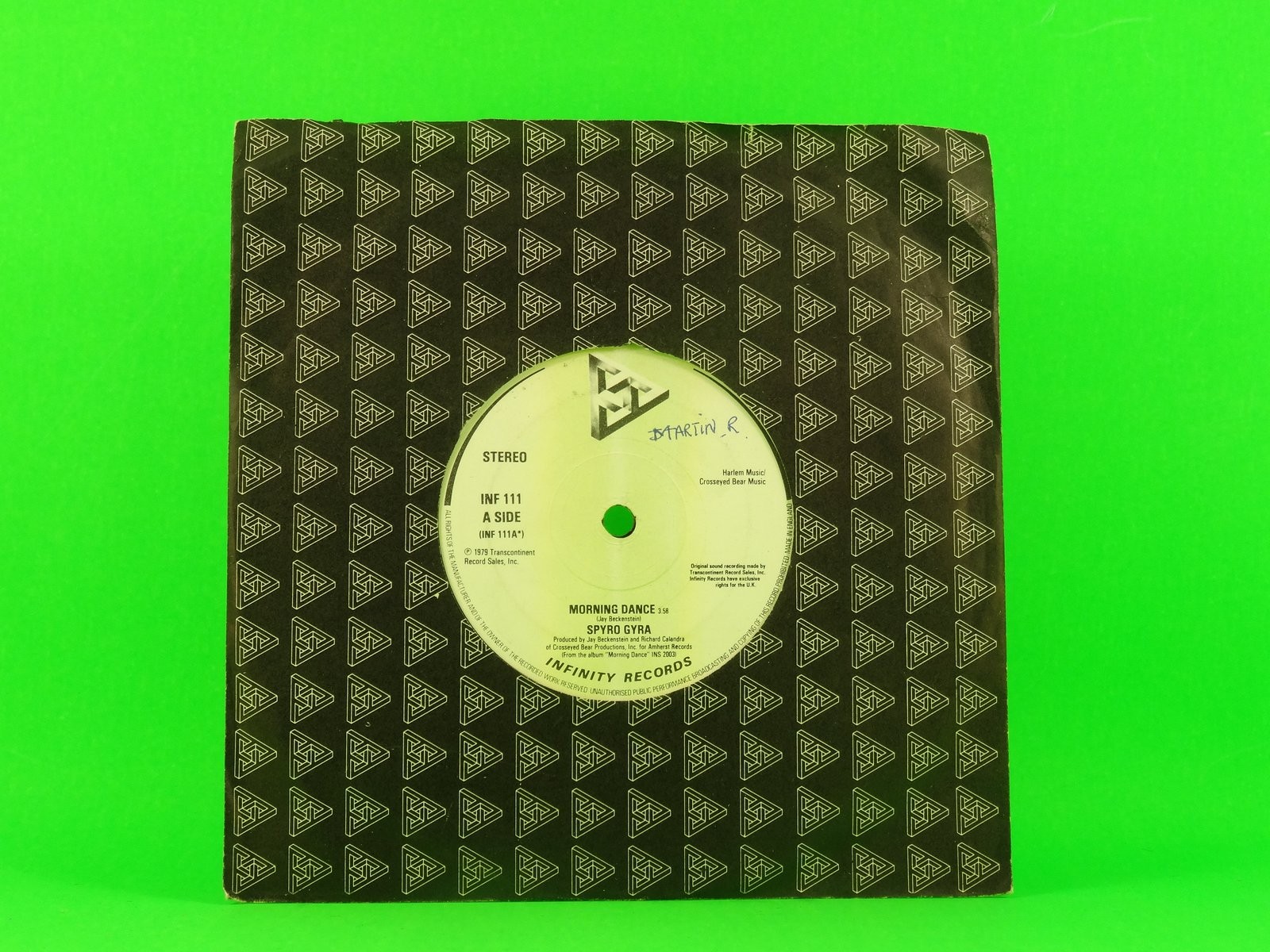SPYRO GYRA MORNING DANCE (3) (144) 3 Track 7" Single including Company Sleeve IN