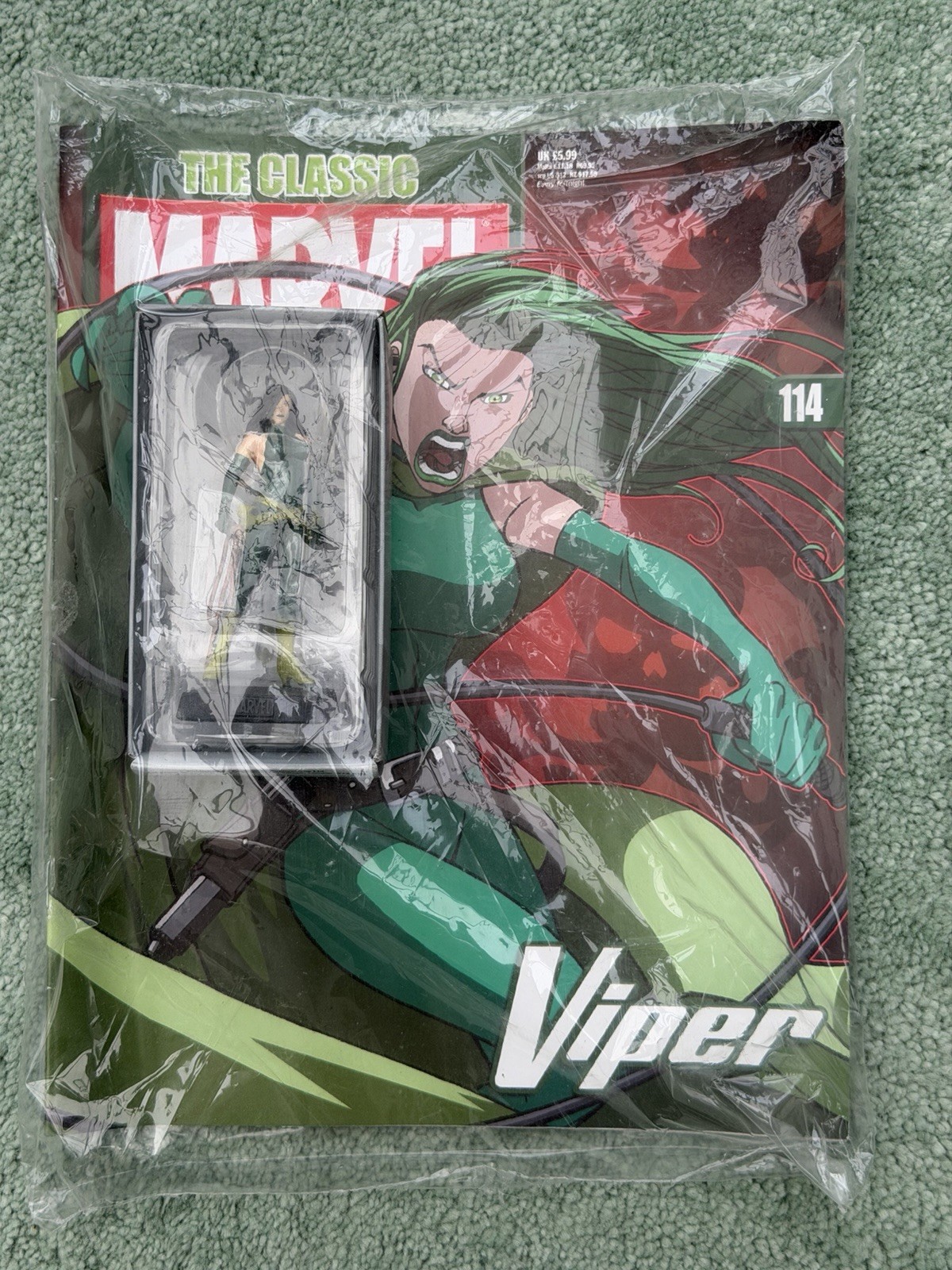 THE CLASSIC MARVEL FIGURINE COLLECTION #114 VIPER EAGLEMOSS FIGURE & MAG IN BAG
