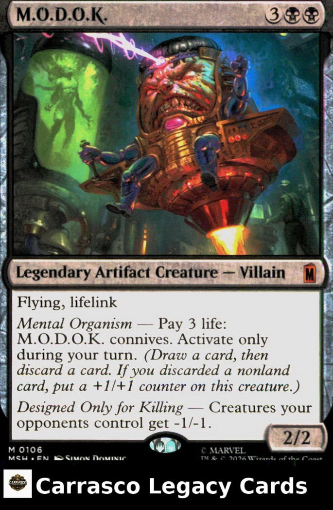 M.O.D.O.K. 106 Mythic Marvel Super Heroes Magic: The Gathering Near Mint