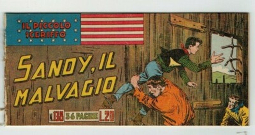 STRISCIA ORIGINALE IL PICCOLO SCERIFFO I SERIE N. 138 DEL 1951 - RARO