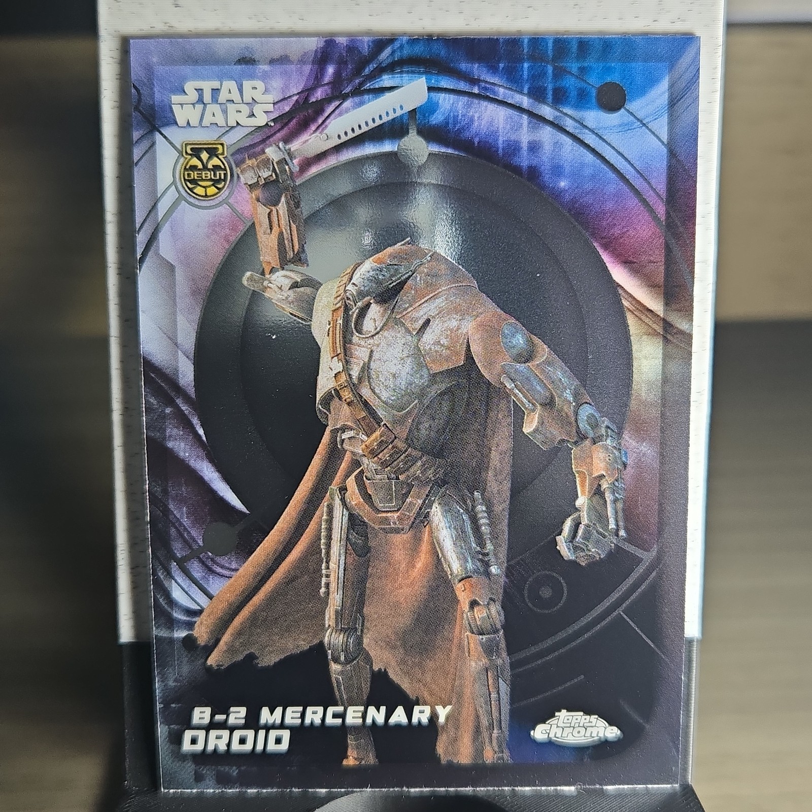 2026 Topps Chrome Star Wars B-2 Mercenary Droid Debut Refractor #186