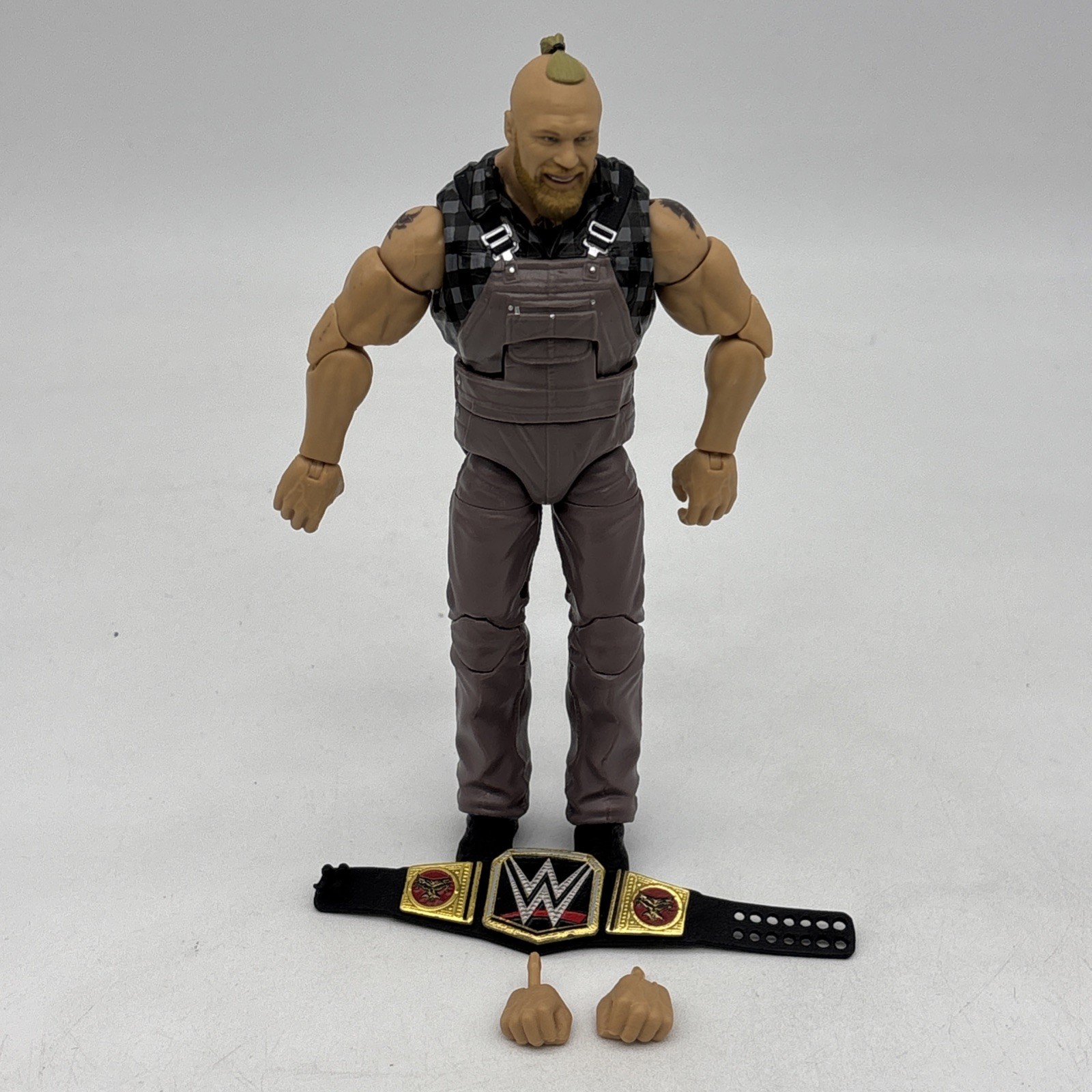 WWE Mattel Elite Series 99 WWE Brock Lesnar Wrestling Action Figure Hands & Belt
