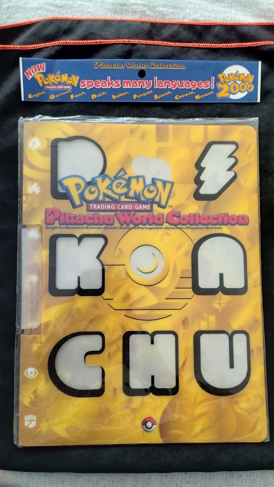 Pikachu World Collection 2000 Folder Complete Set 9 Card Near Mint Nearly Sealed