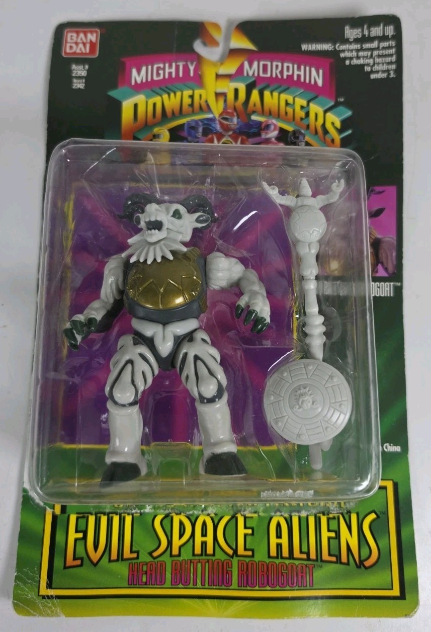 Figurina Mighty Morphin Power Rangers Evil Space Head Butting Robogoat 1994 Bandai