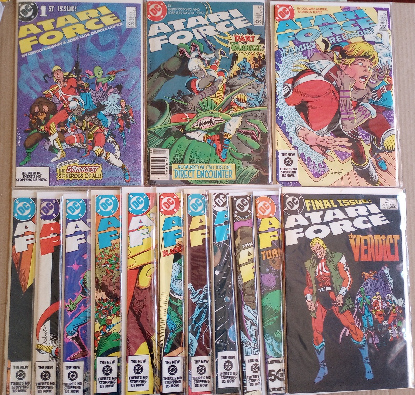 DC Comics Atari Force set quasi completo #1 - 2 4 - 15 17 -20 mancano solo 3 e 16