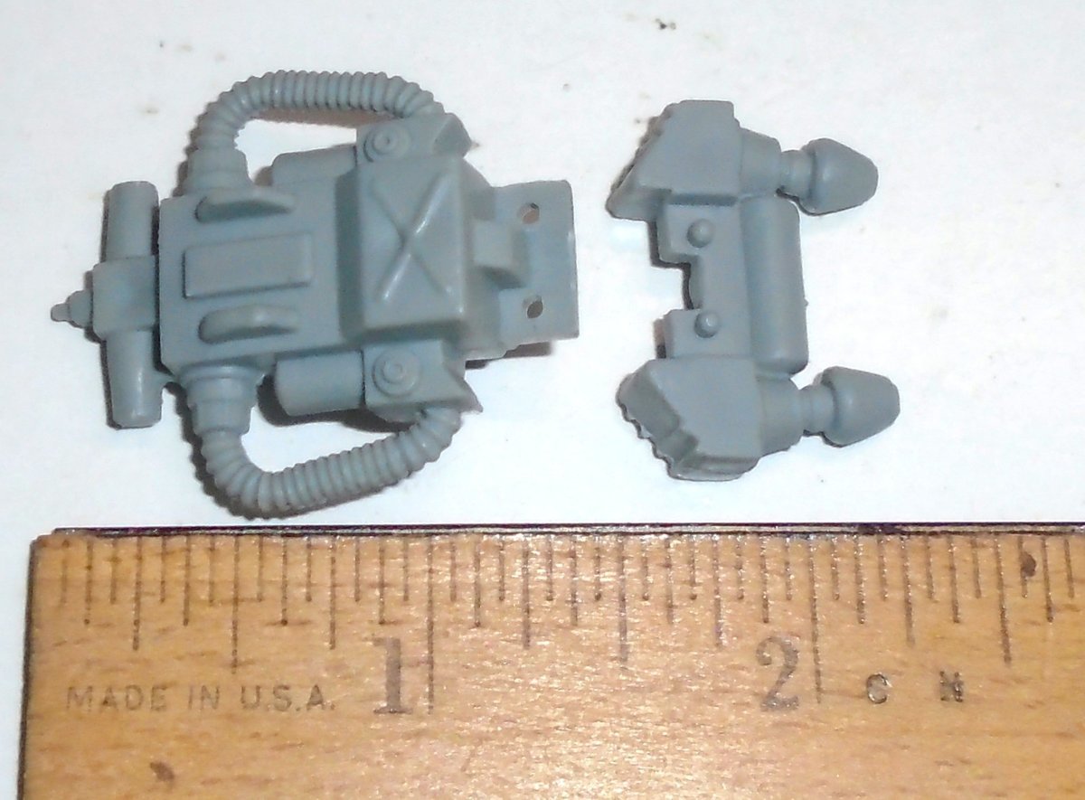 GI Joe BLACK MAJOR CUSTOM Accessorio (1985 Cobra EELS) Zaino + Spinchi LT G
