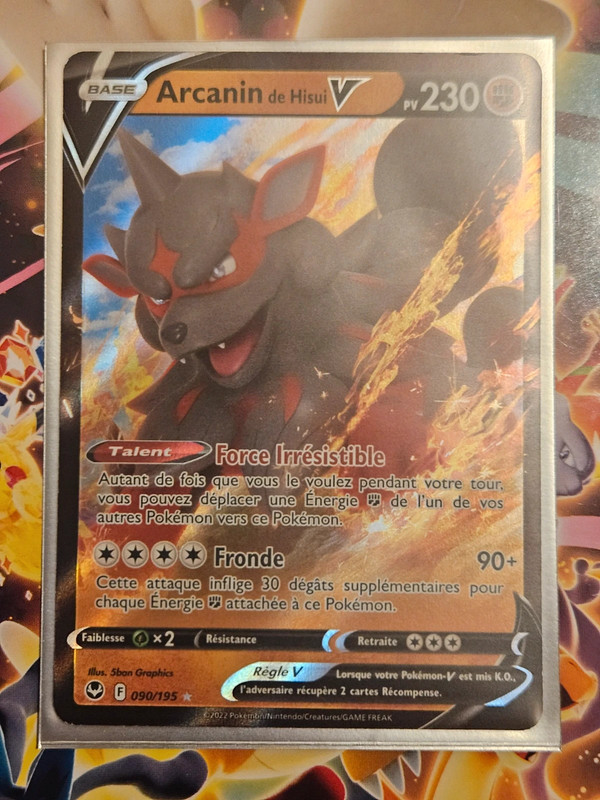 Carte Pokémon Arcanin de Hisui V 090/195
