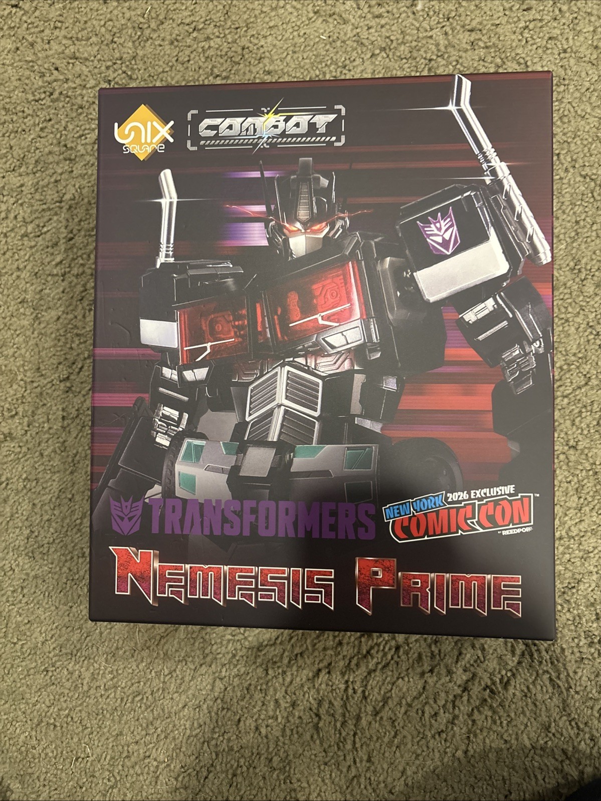NYCC 2026 Unix Square Combot Transformers Nemesis Prime Exclusive