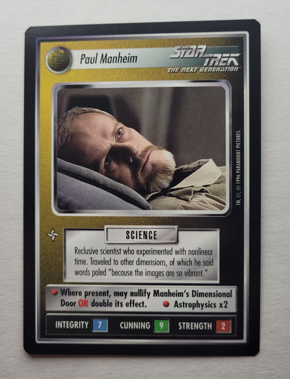 Star Trek CCG: PAUL MANHEIM + BONUS | Raro | RISPARMIA FINO AL 25% | 1E Q Cont
