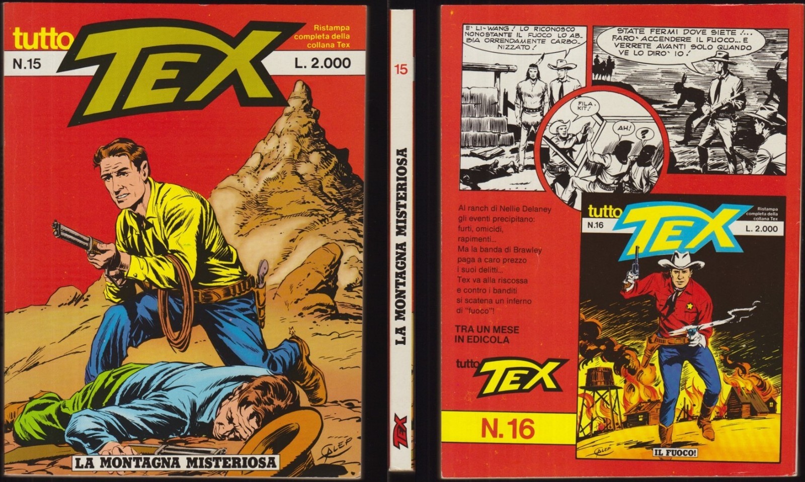 TUTTO TEX 15 LA MONTAGNA MISTERIOSA - FEBBRAIO 2/1987 "OTTIMO"