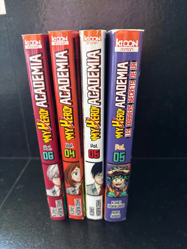 Lot de 4 mangas My Hero Academia