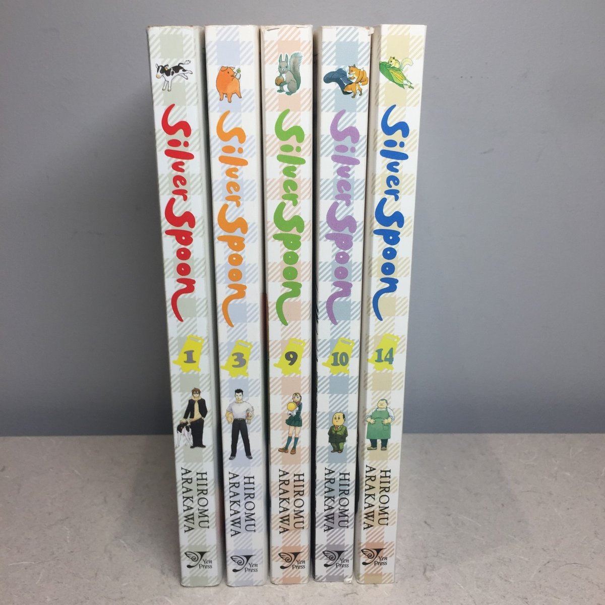 Lotto Manga Cucchiaio Argento 1 3 9 10 14 Hiromu Arakawa Inglese