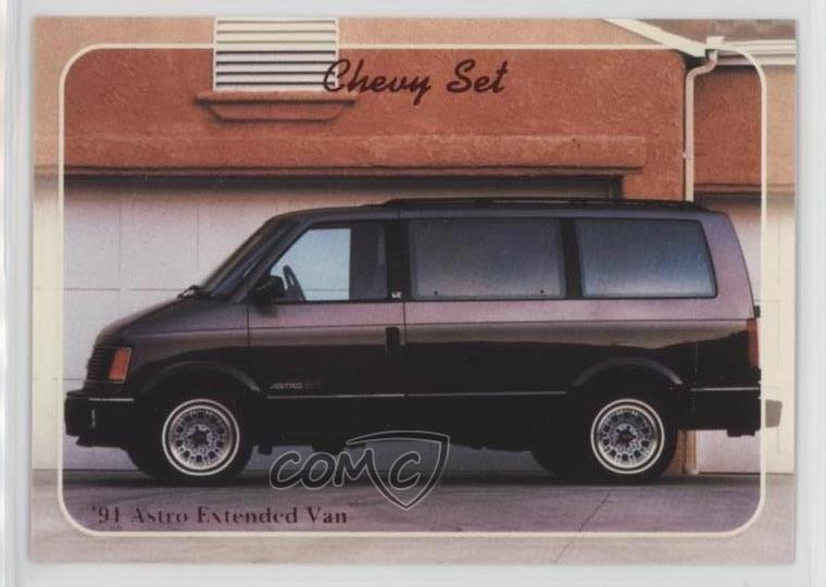 1992 Collect-A-Card Chevy Set '91 Astro Extended Van #93 0c4