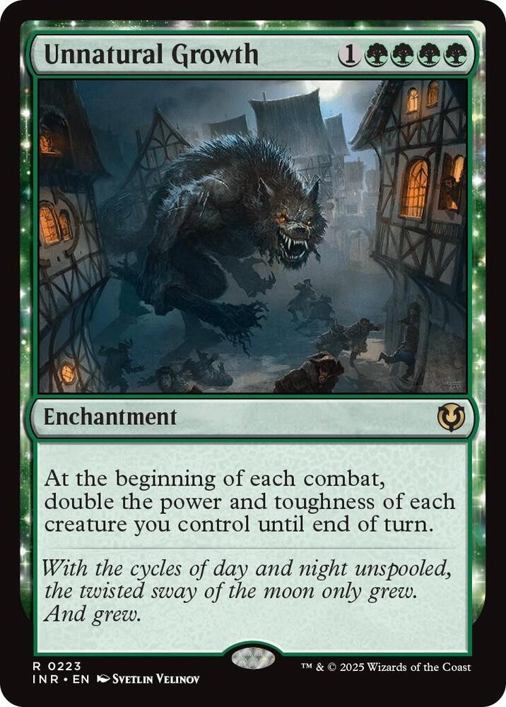 MTG Unnatural Growth 223 Foil Rare NM