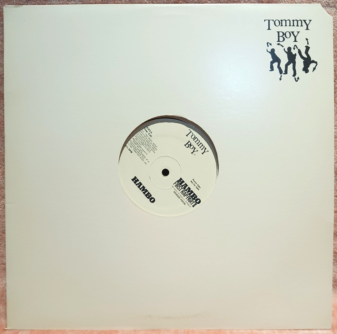 Hambo First Rap Part II Tommy Boy promo single TB-872 12" 33rpm 1985
