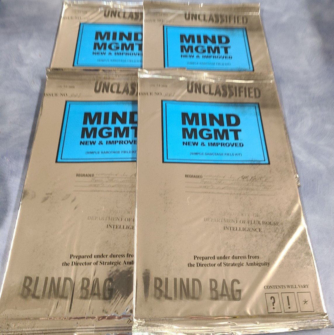 Mind Mgmt Nuova e Migliorata #1 Borsa Cieca Variante Kindt 4 copie