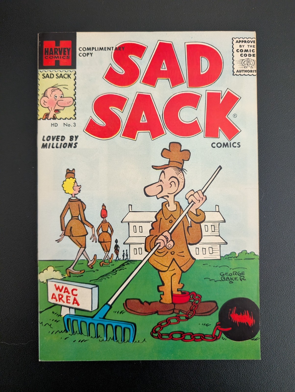 Sad Sack #3 : NM+ OWP : Complimentary Copy : Harvey Comics 1956