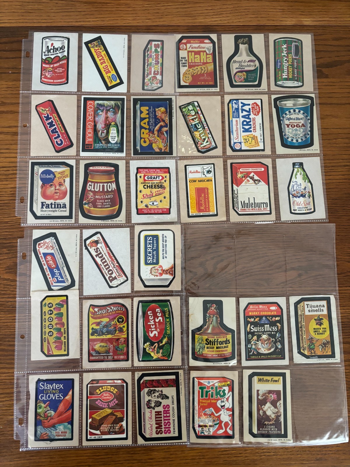 Low/Mid Grade Wacky Packages Series 5 Complete Set