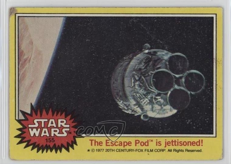 1977 Topps Star Wars The Escape Pod is jettisoned! #155 0nu6