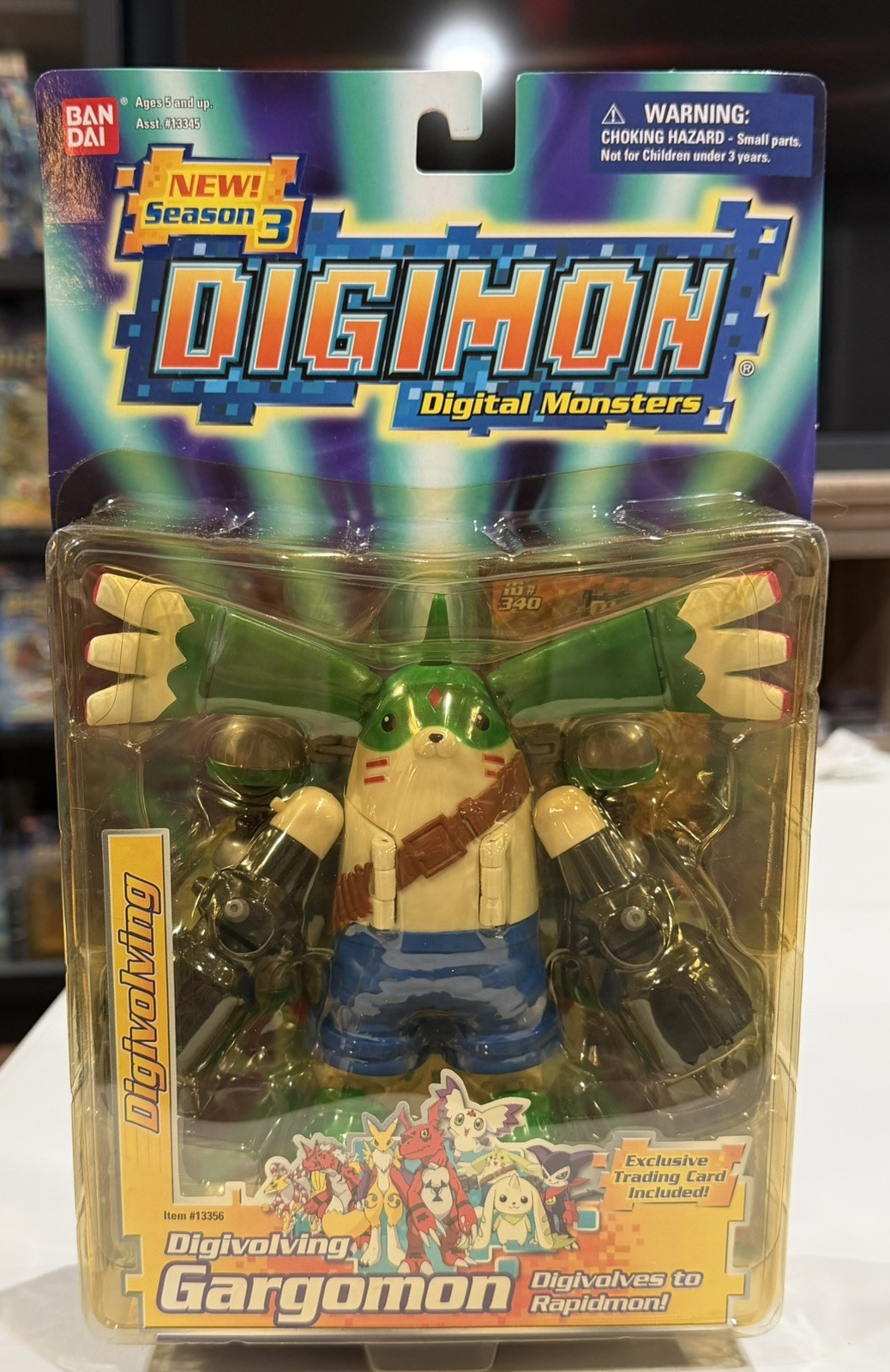 2001 Bandai Digimon Tamers Season 3 Digivolving Gargomon Limited Ed. Figure