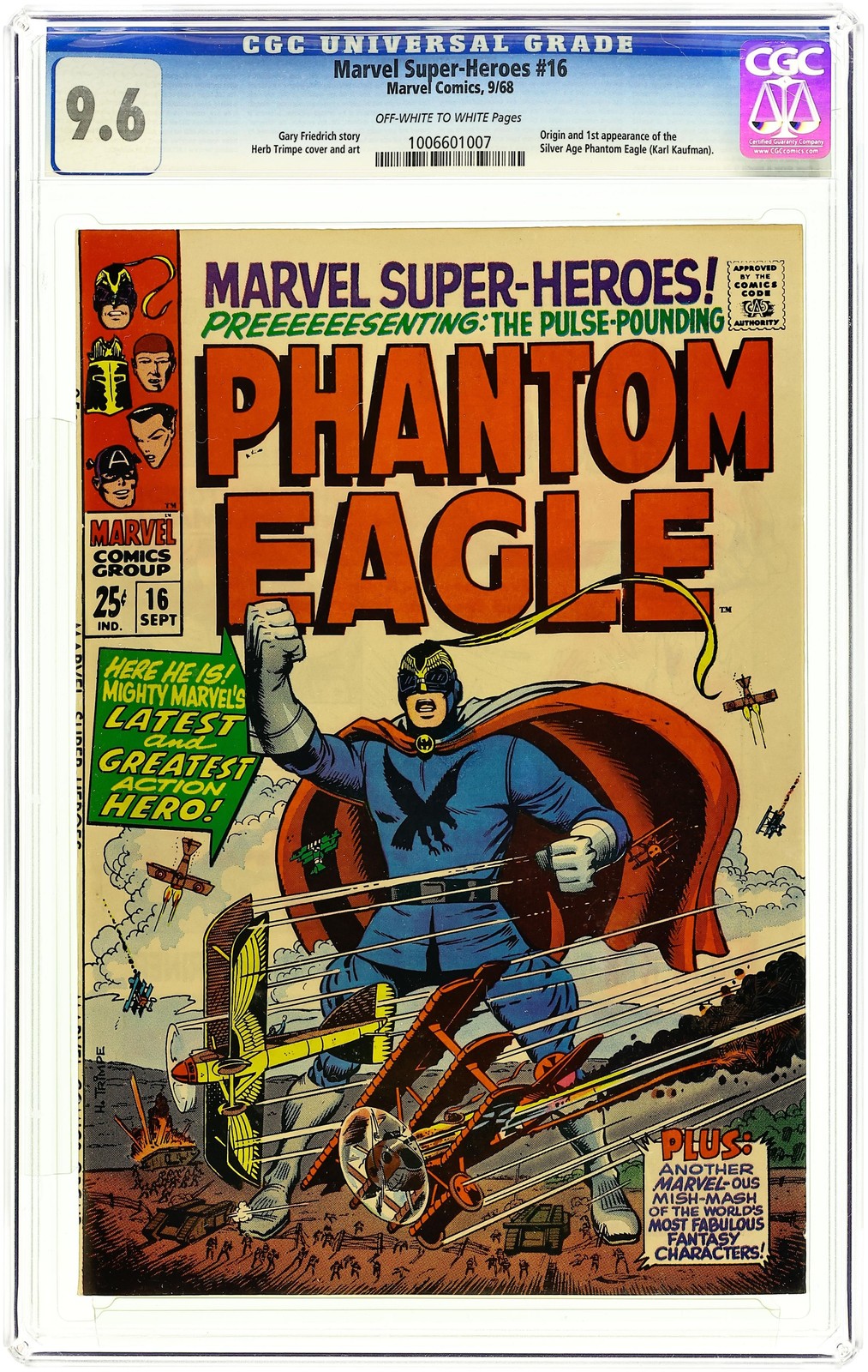 Marvel Super Heroes #16 CGC 9.6 1968 1006601007