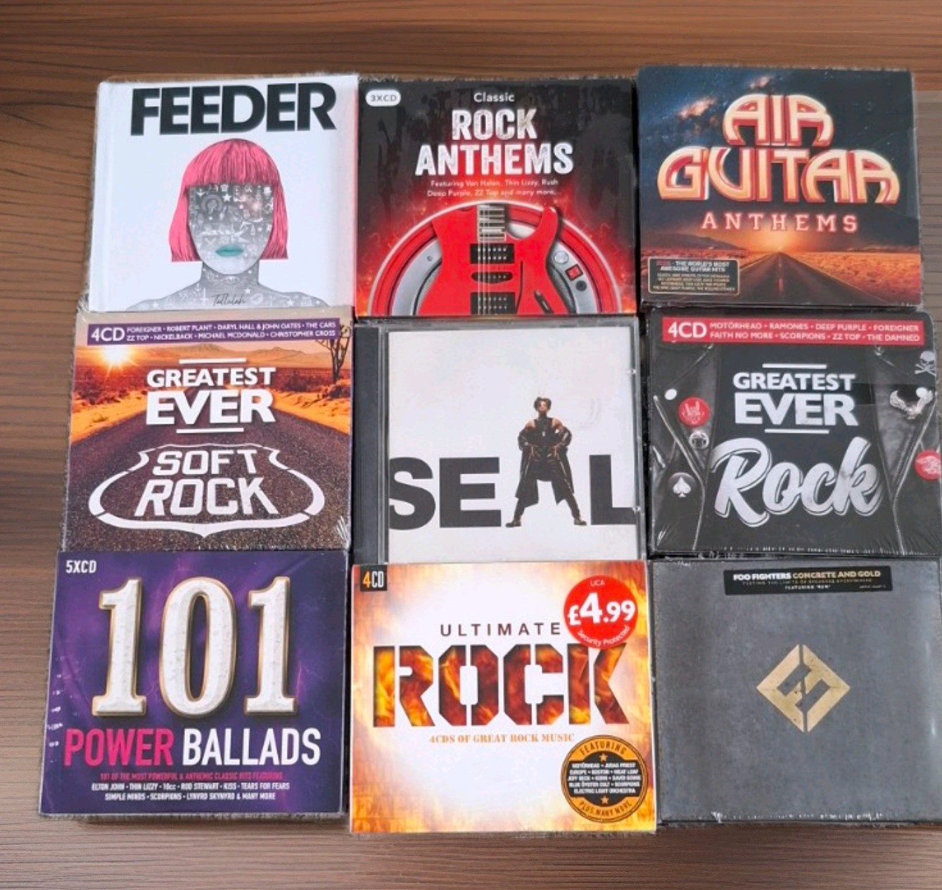Job Lot Rock Cds Factory Sealed 26 Discs In Total.