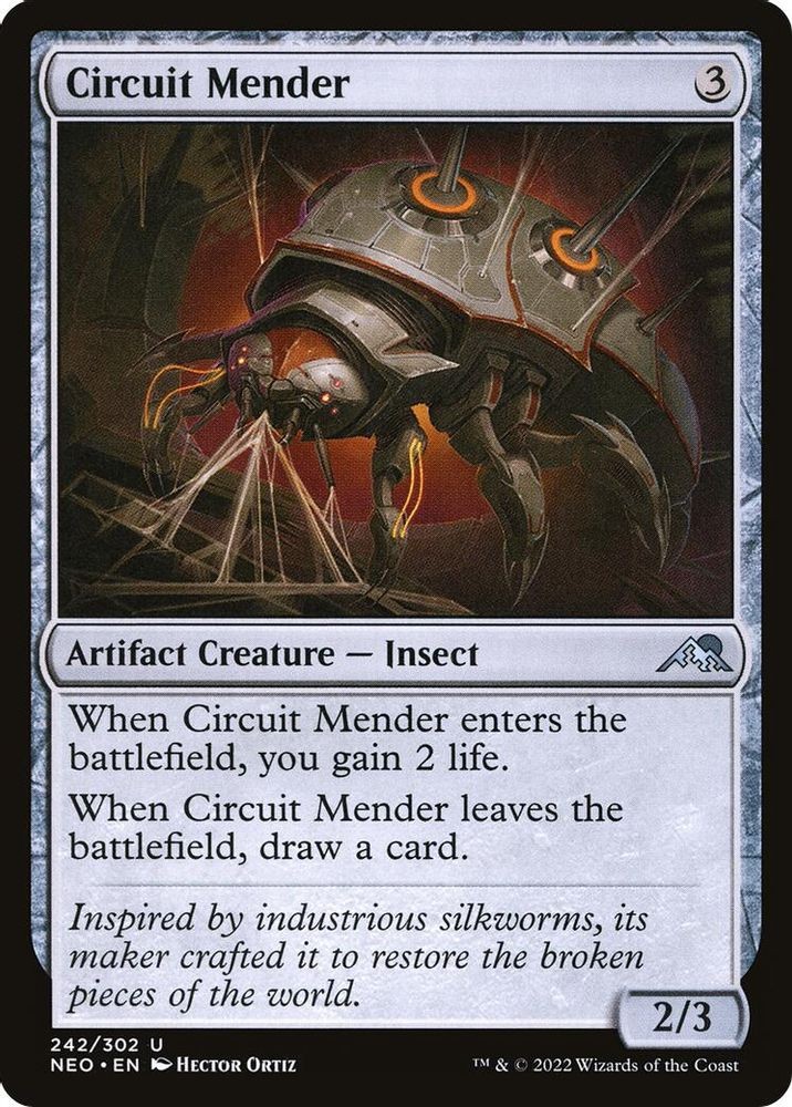 2022 Magic: The Gathering: NEO - Circuit Mender (#242, U, Lightly Played)