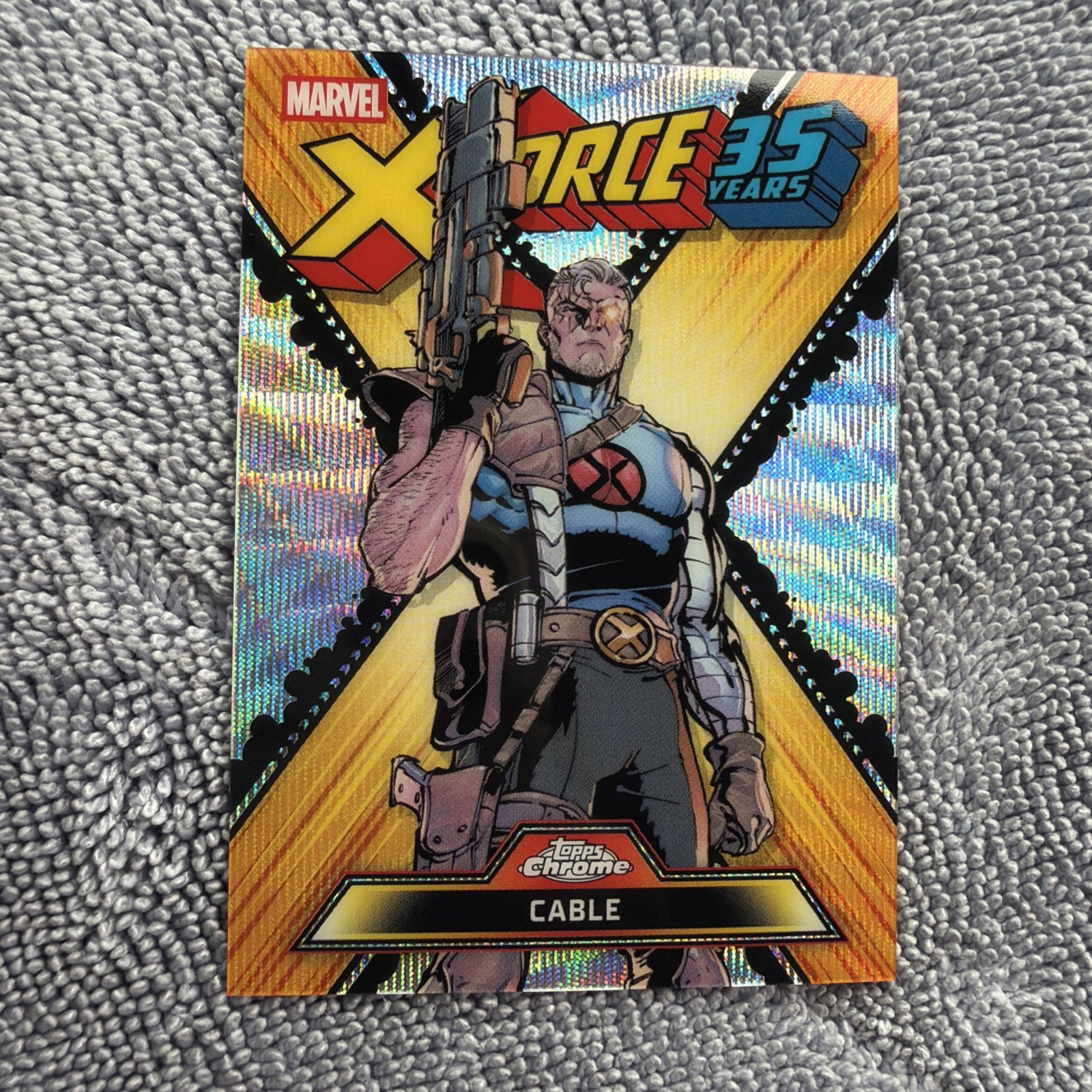 Topps 2026 Chrome Marvel X-Force 35 anni inserto cavo XF-01 carta collezionabile