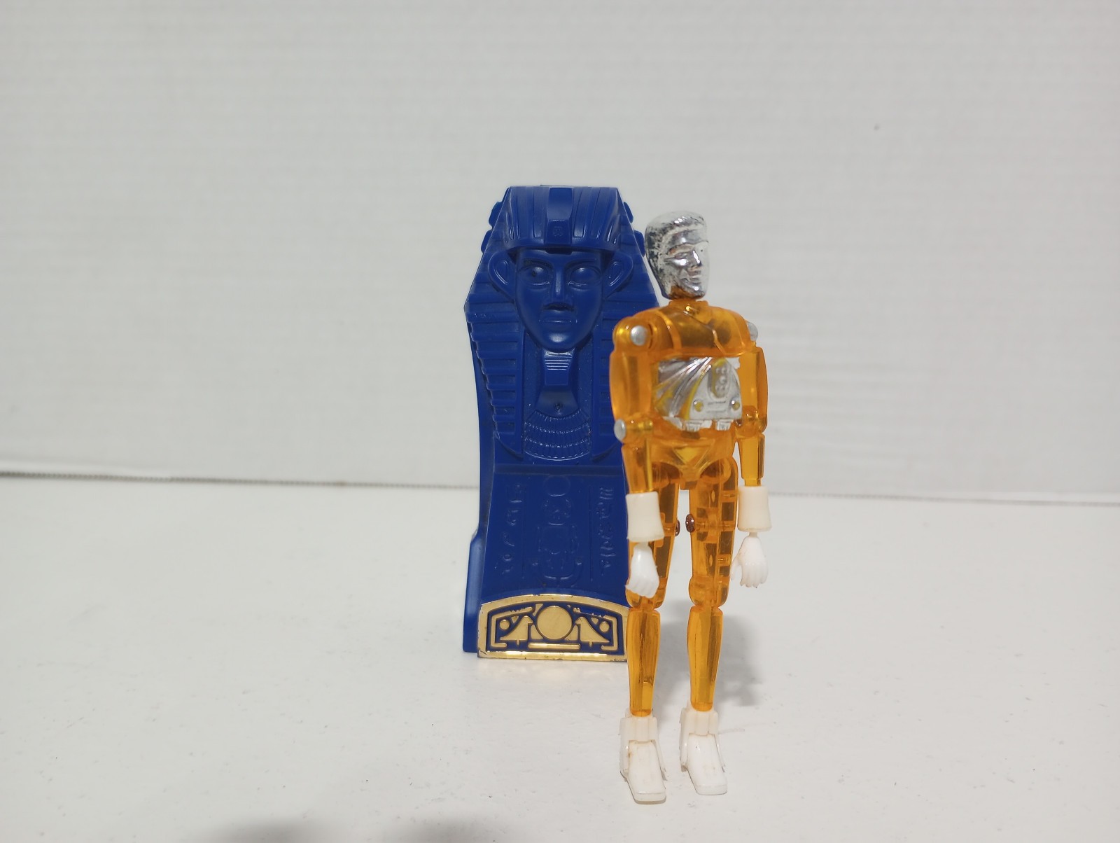 Micronauti Viaggiatore Traslucido Versione Arancione Mego con Rara Custodia Egiziana