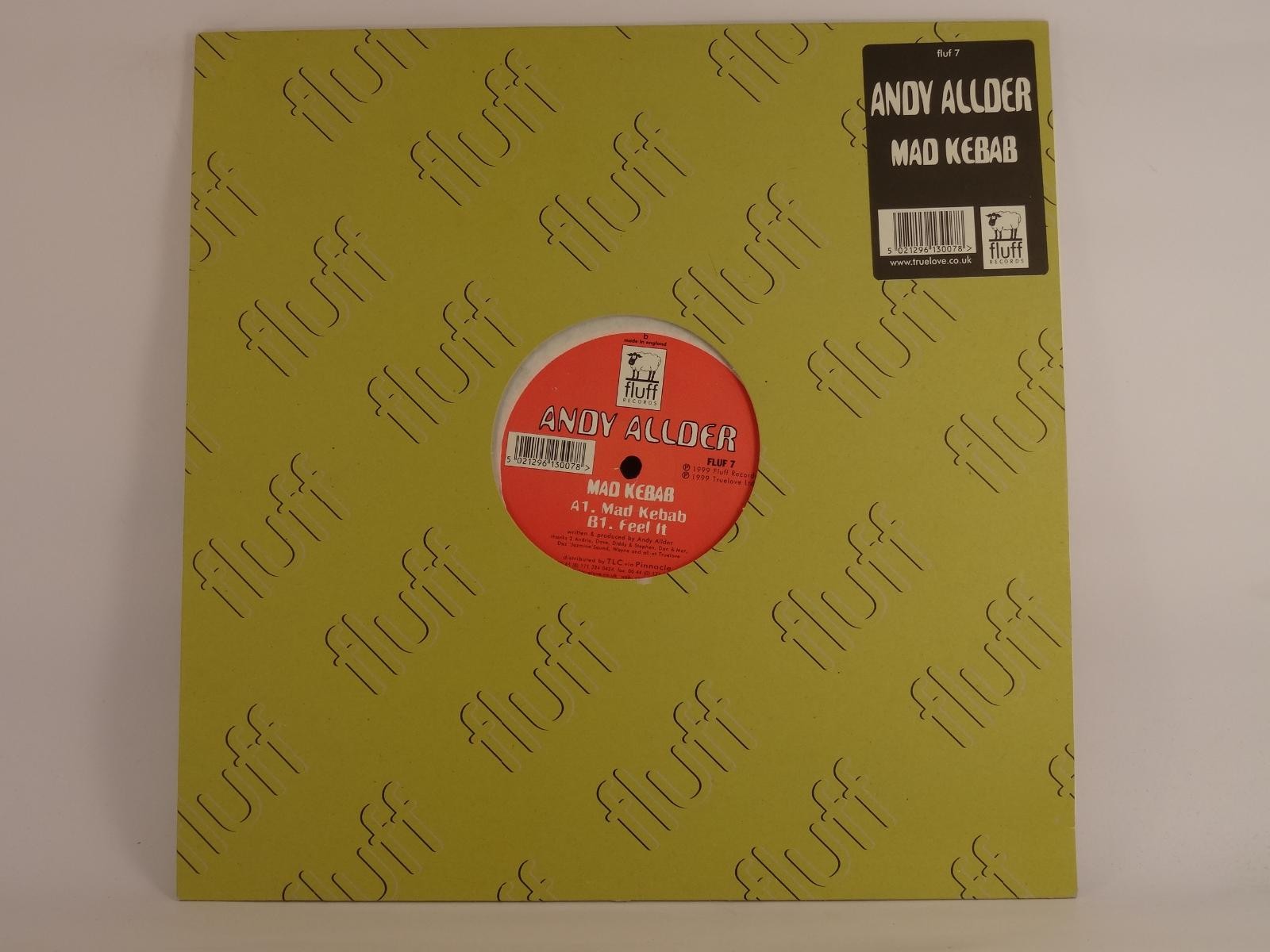 ANDY ALLDER MAD KEBAB (UK) (B) 2 Track 12" Single FLUFF RECORDS