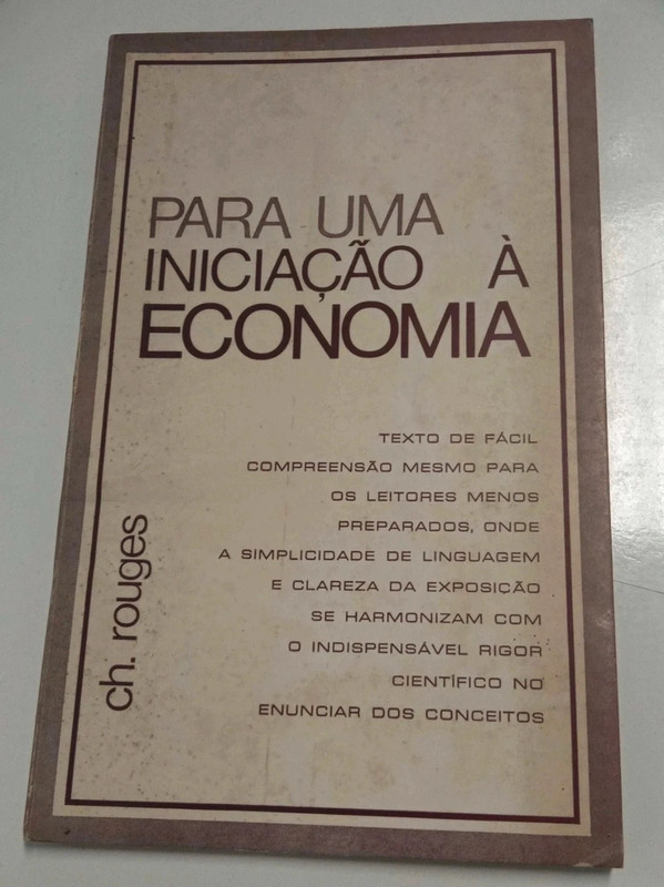 Para uma iniciação à economia, de Ch Rouges