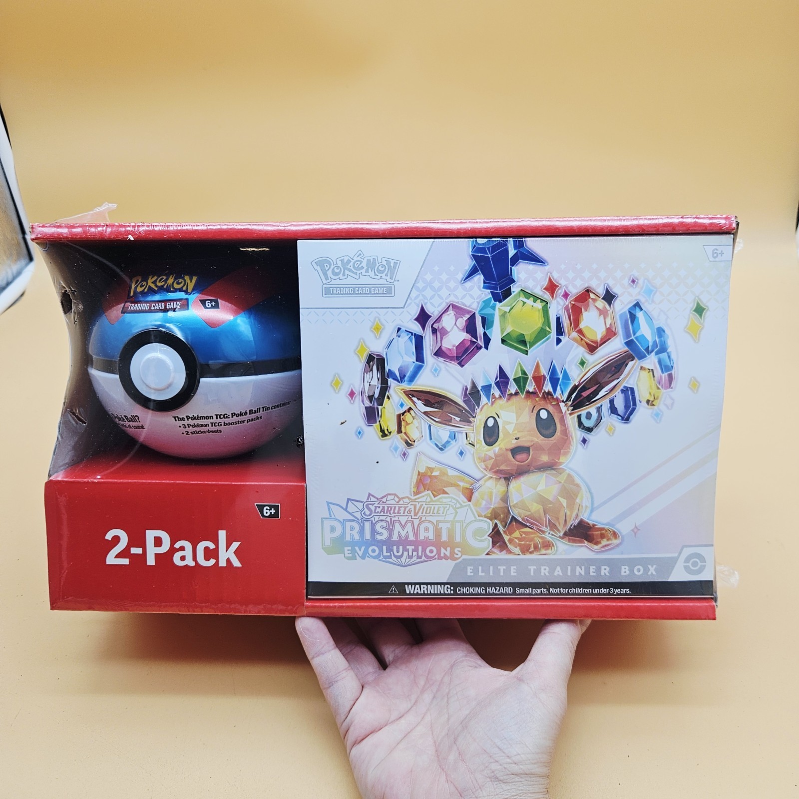 Pokemon TCG Evoluzioni Prismatiche Elite Trainer Box ETB con Pokeball Tin *Pokeball