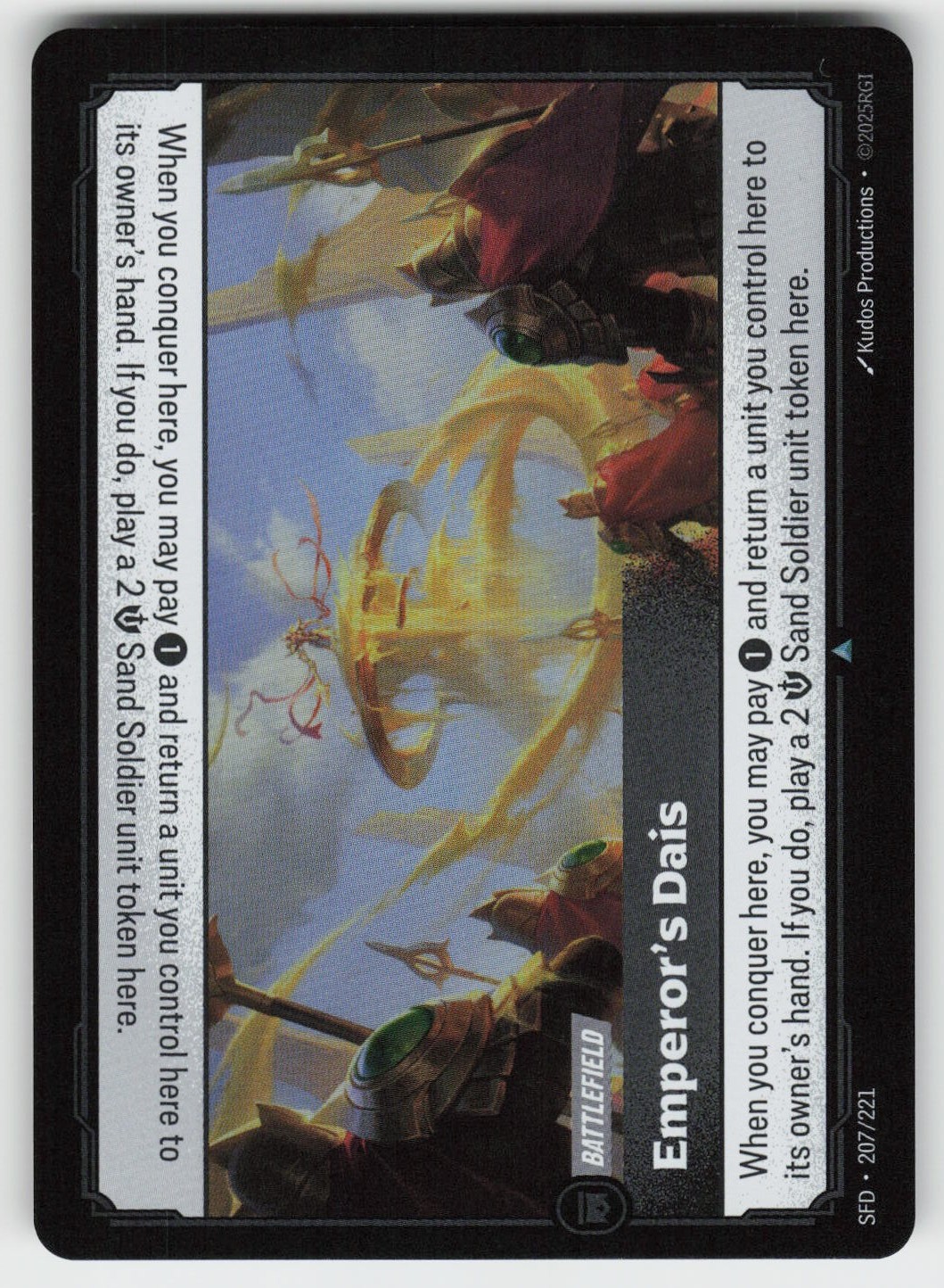 Emperor's Dais Foil Uncommon Spiritforged 207/221 NM