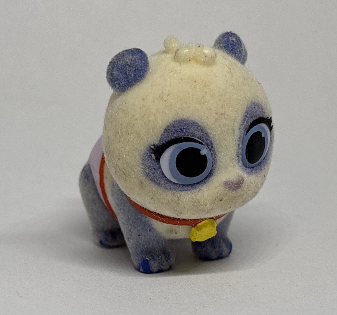 Disney Junior T.O.T.S Fuzzy Flocked Precious Panda Figurine