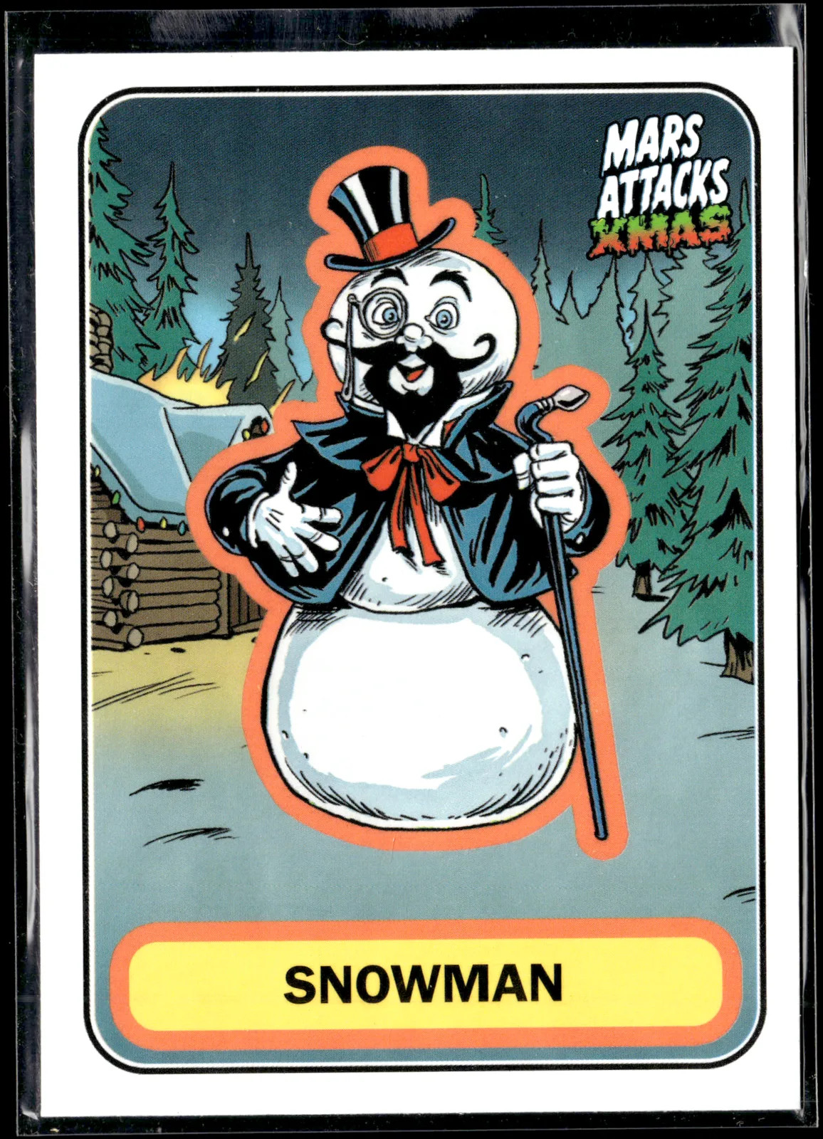 Snowman - 2026 Topps Mars Attacks Christmas #A-74 Base Cards Characters A