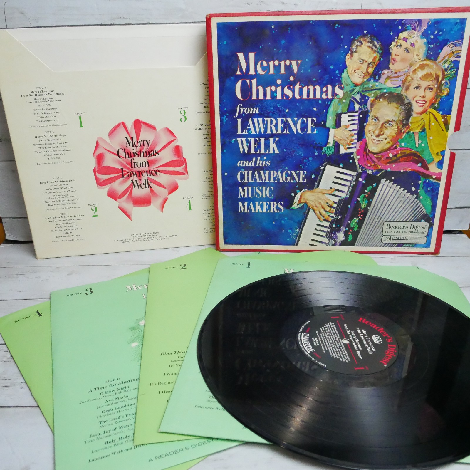 Merry Christmas From Lawrence Welk - Readers Digest 4 Record Vinyl Set
