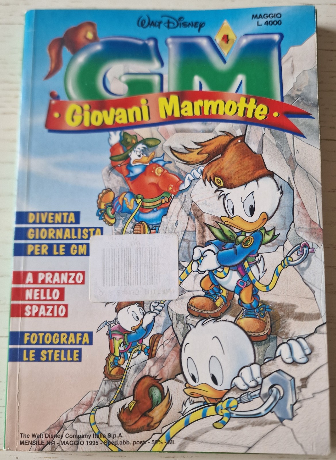 Lotto 5 Fumetti GM Giovani Marmotte Disney Vintage (1995-1999)