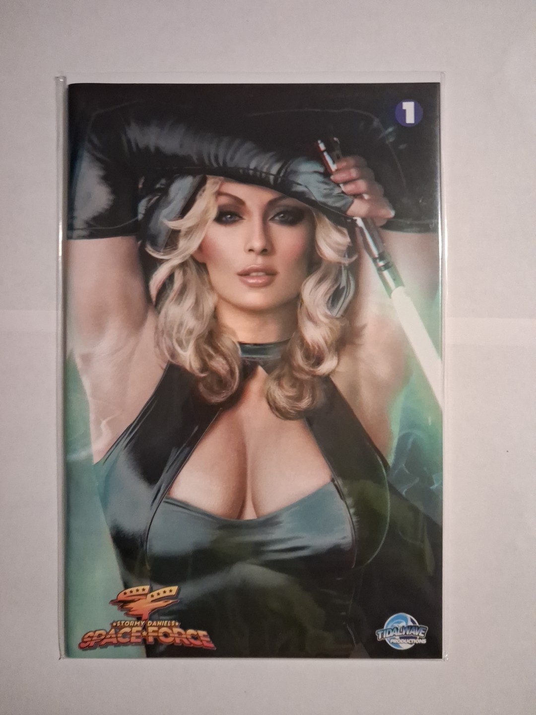 STORMY DANIELS Space Force #1 Black Up-Close Variant  Shikarii M/NM