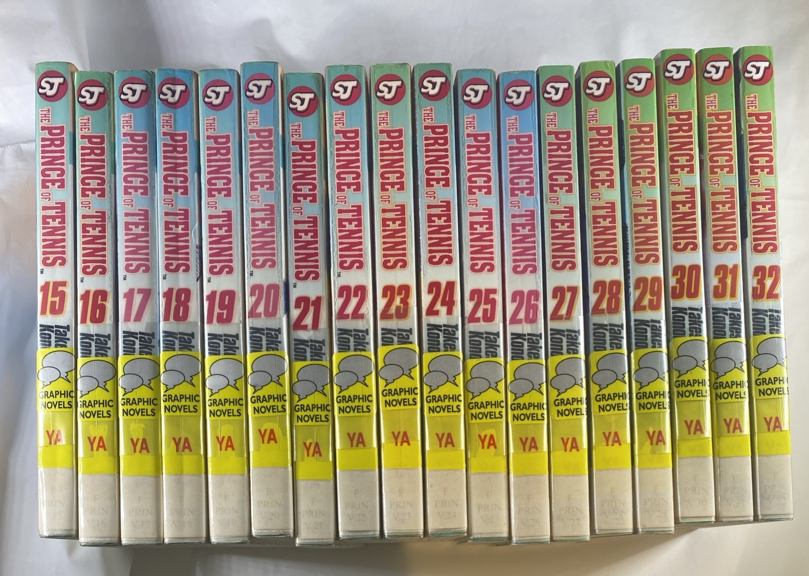 Il Principe del Tennis Manga Lotto Set Incompleto 15-32 Inglese ViZ Media Ex Library