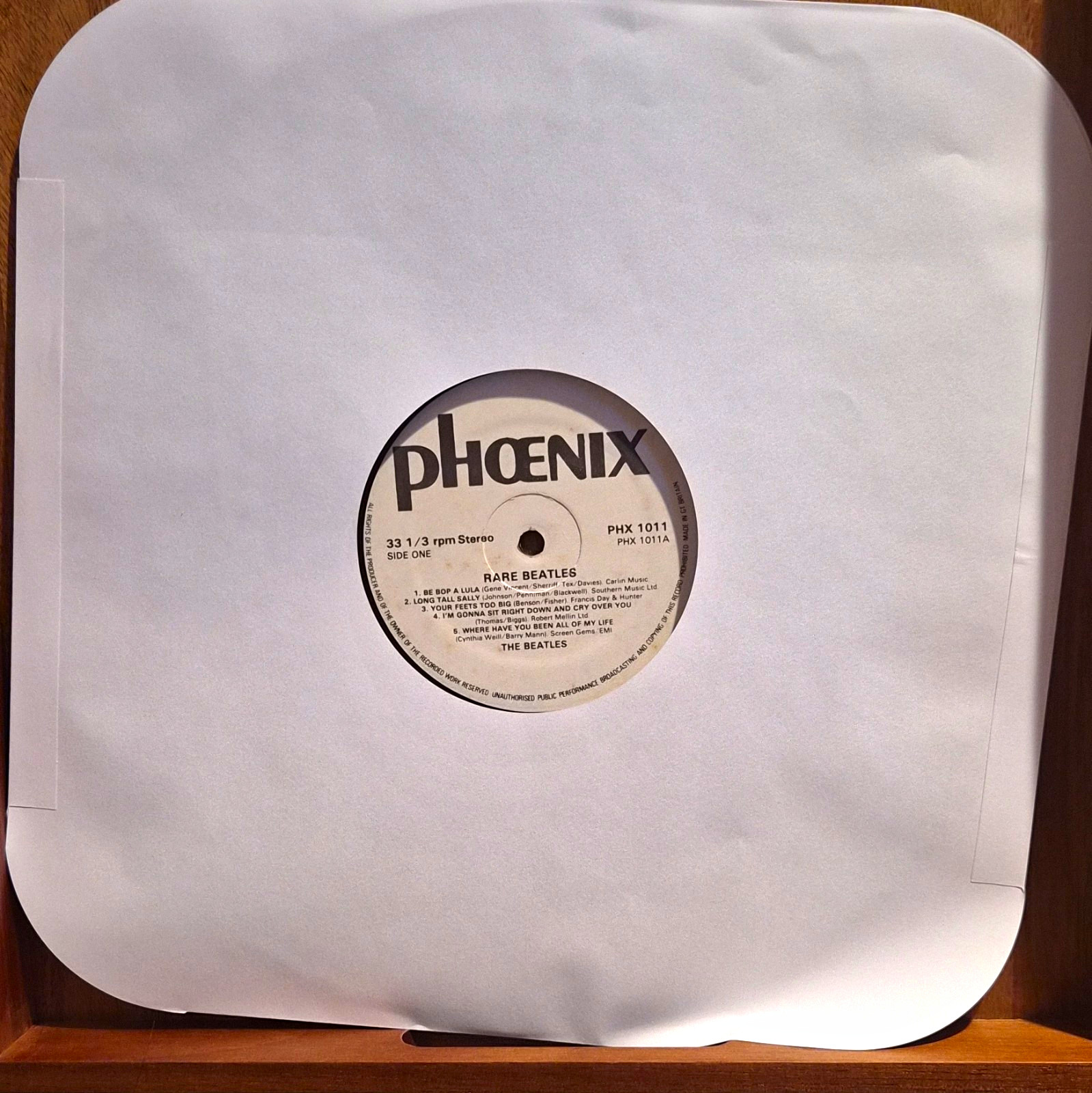 The Beatles "Rare Beatles" 1982 Phoenix PHX 1011 12" Black Vinyl LP Stereo