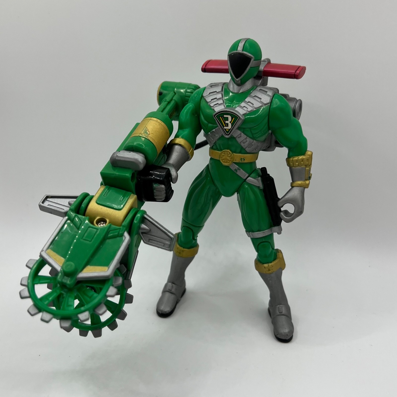 Bandai Power Rangers Lightspeed Rescue Green Mega Battle Modellino 5,5" #6