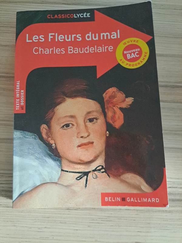 Vend livre lez fleurs du mal