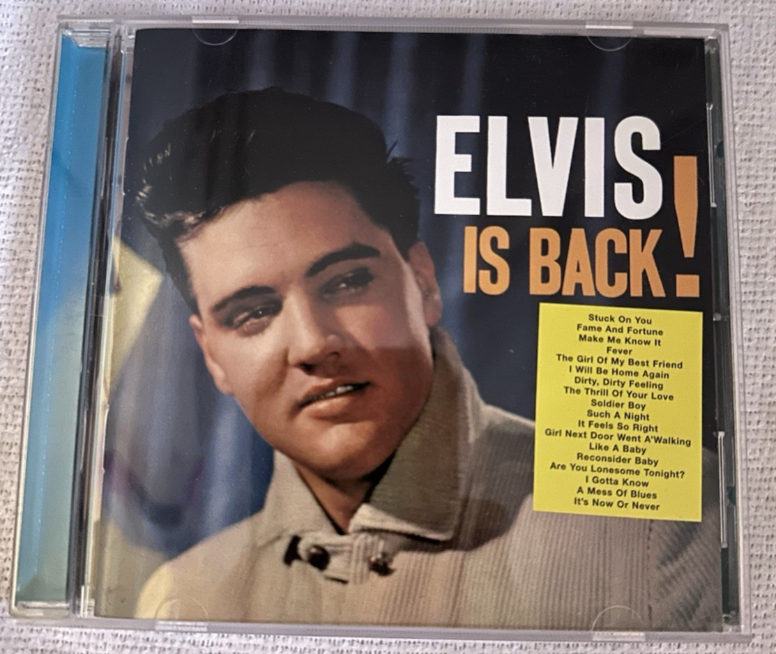 Elvis Presley Is Back CD 1999 Reissue Remastered L388 1099 0786363772 D90311-08A