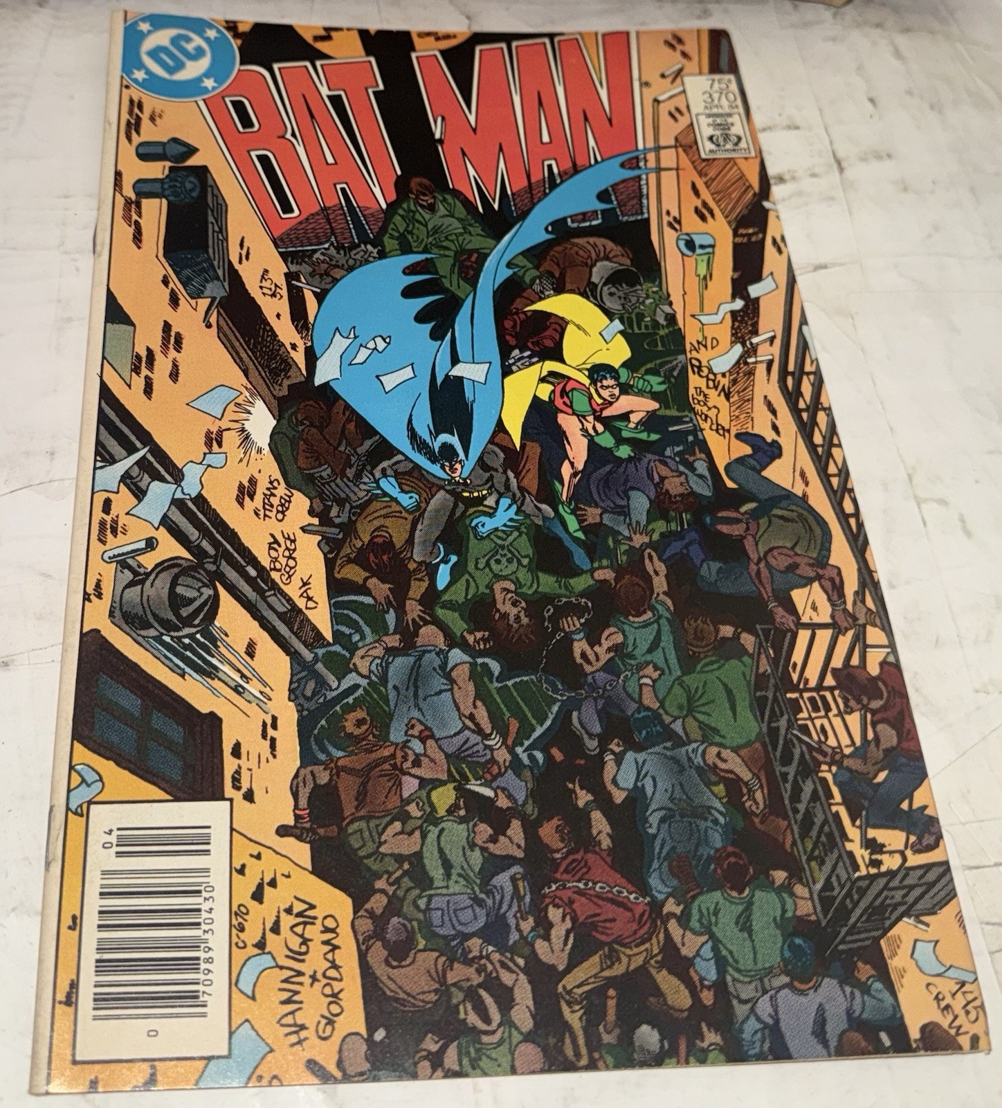 Batman #370 (DC Comics April 1984) Up Above the Sin So High