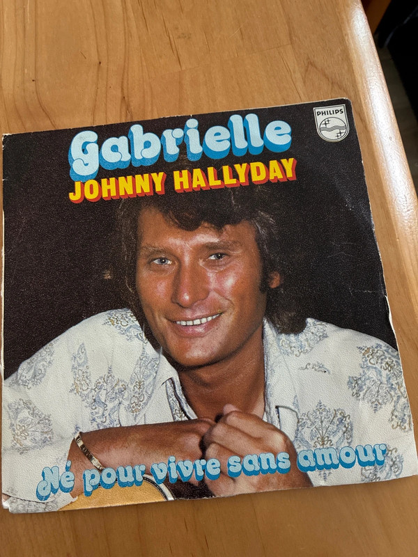 Vinyle « Gabrielle » Johnny Hallyday.