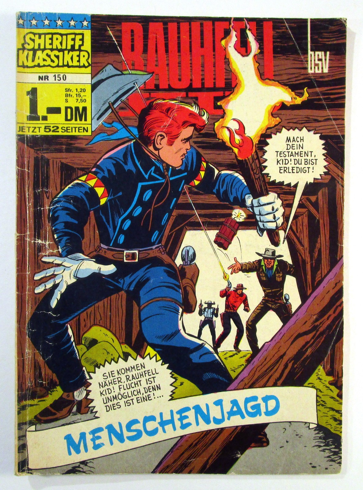 Sceriffo Classico Fumetto n.150 Originale BSV Editore 1964 - 1973 Z 3