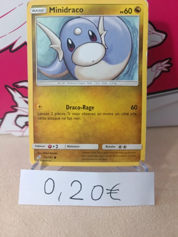 Carte Pokémon, Minidraco - Duo de Choc 116/181