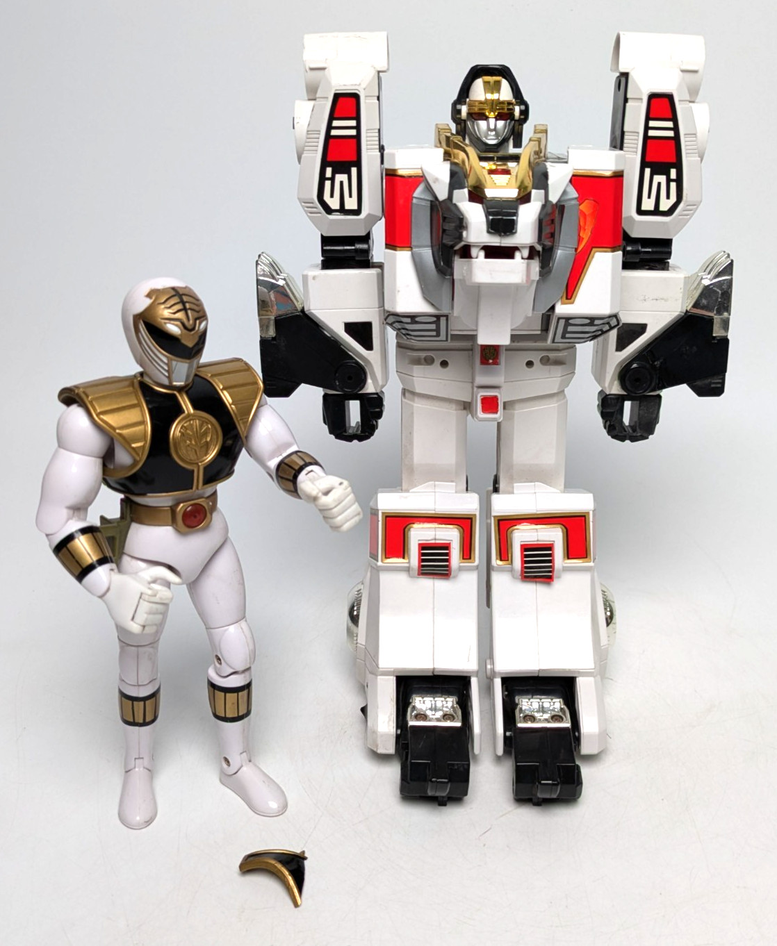 White Tigerzord | Power Rangers | Bandai | Incompleto 1991