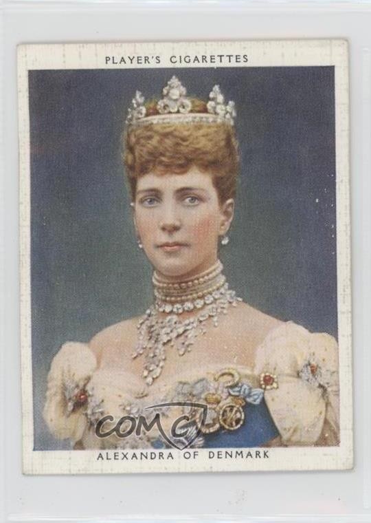 1935 Player's Kings & Queens of England Tobacco Large Alexandra Denmark #48 0b0