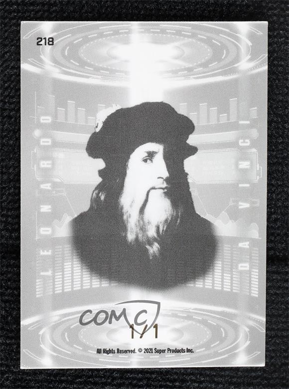 2021 Super Products Pieces of the Past 1/1 Leonardo Da Vinci #218 0j8f